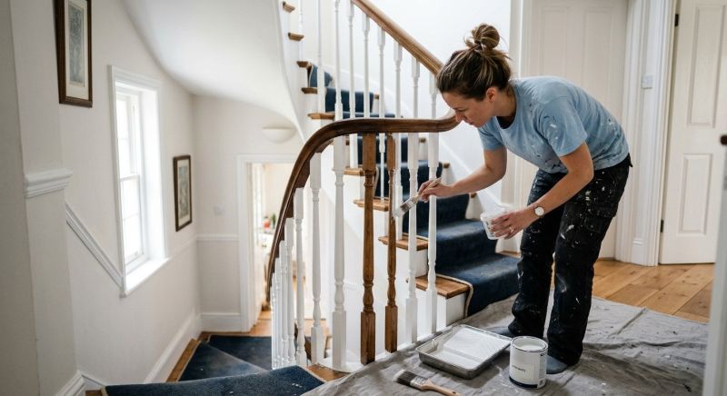 Banister Painting in Waco, TX