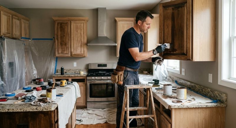 Cabinet Staining Service in Muncie, IN