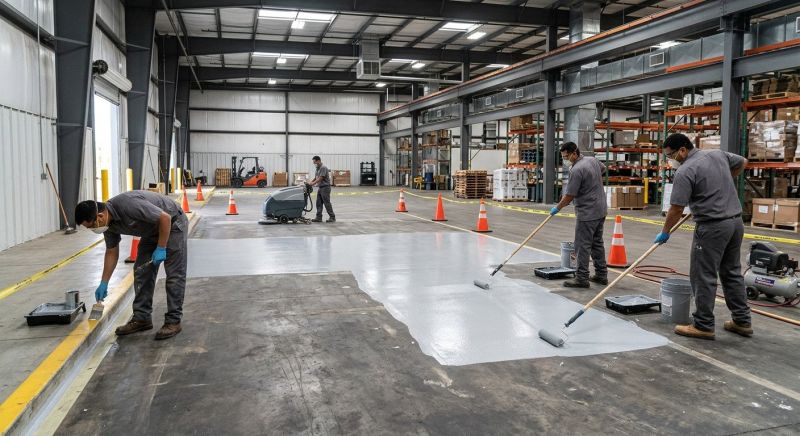 Commercial Concrete Painting in Loveland, CO