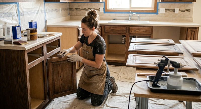 Kitchen Cabinet Refinishing in Bloomington, IN