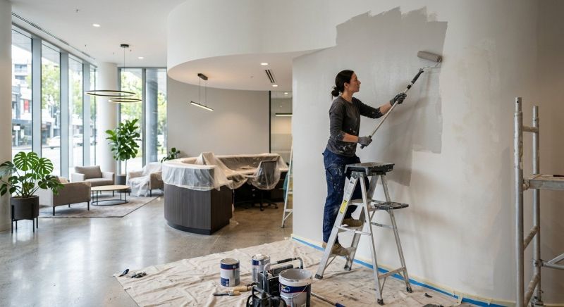 Reception Area Painting in Boulder, CO
