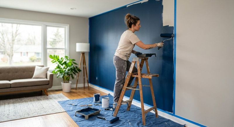 Accent Wall Painting in Waco, TX