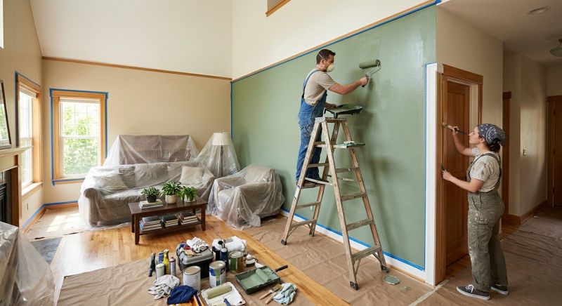 Accent Wall Painting in Waco, TX