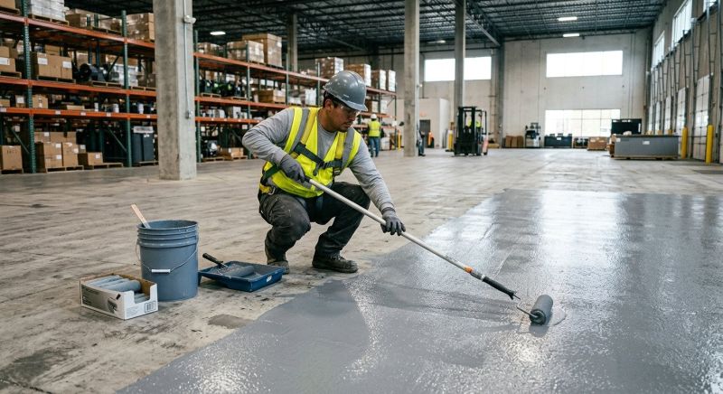Commercial Concrete Painting in Longmont, CO