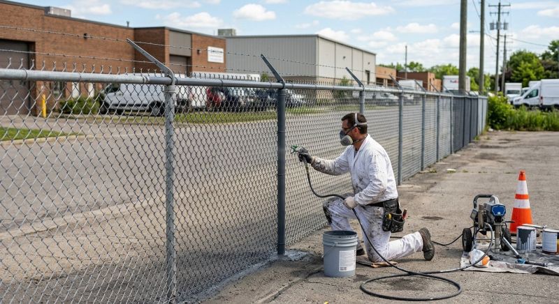 Commercial Fence Painting in Clearwater, FL