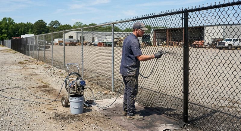 Commercial Fence Painting in Arvada, CO