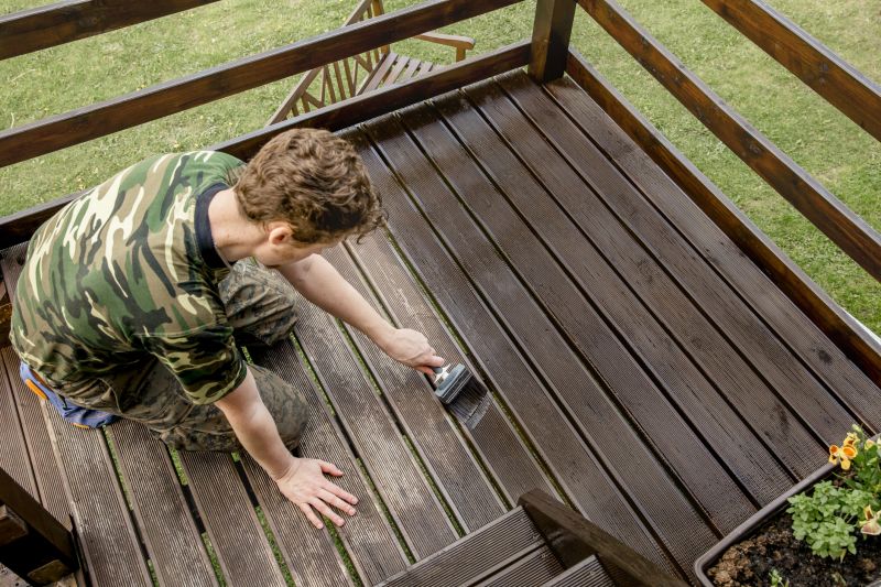 Deck Rail Staining in Waco, TX