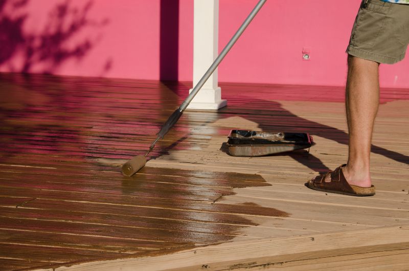 Deck Steps Staining in Waco, TX