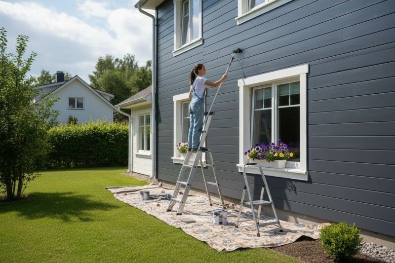 Exterior Staircase Painting in Arvada, CO