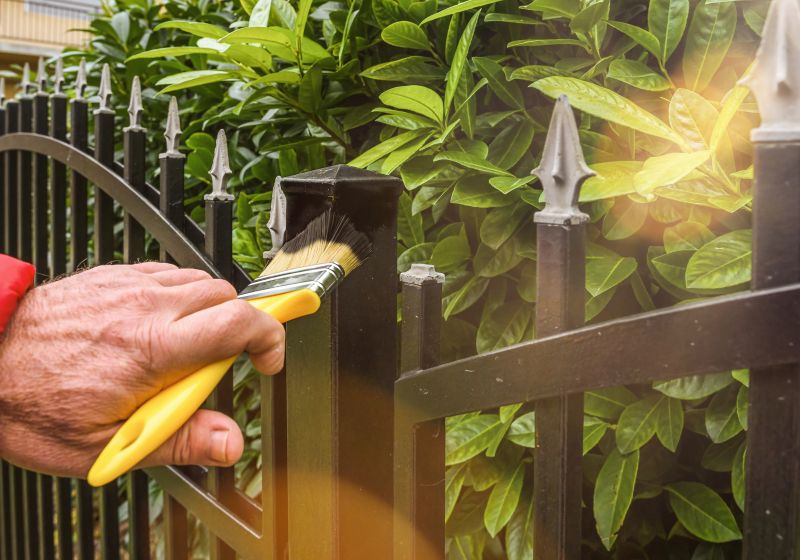 Galvanized Fence Painting in Waco, TX