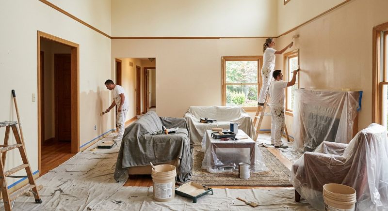 Great Room Painting in Waco, TX