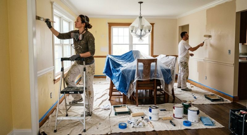 Great Room Painting in Waco, TX