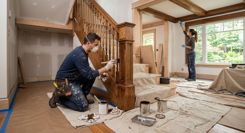 Interior Trim Staining in Waco, TX