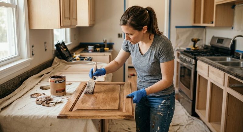 Kitchen Cabinet Staining in Kokomo, IN
