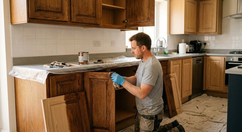 Kitchen Cabinet Staining in Indianapolis, IN