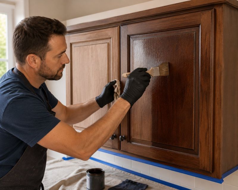 Kitchen Cupboard Refinishing in Terre Haute, IN