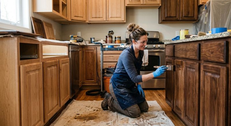 Kitchen Cupboard Refinishing in Cincinnati, OH