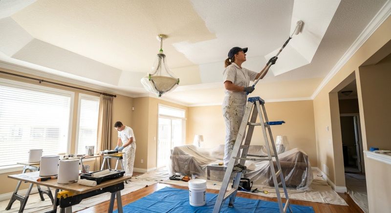 Stucco Ceiling Painting in Waco, TX