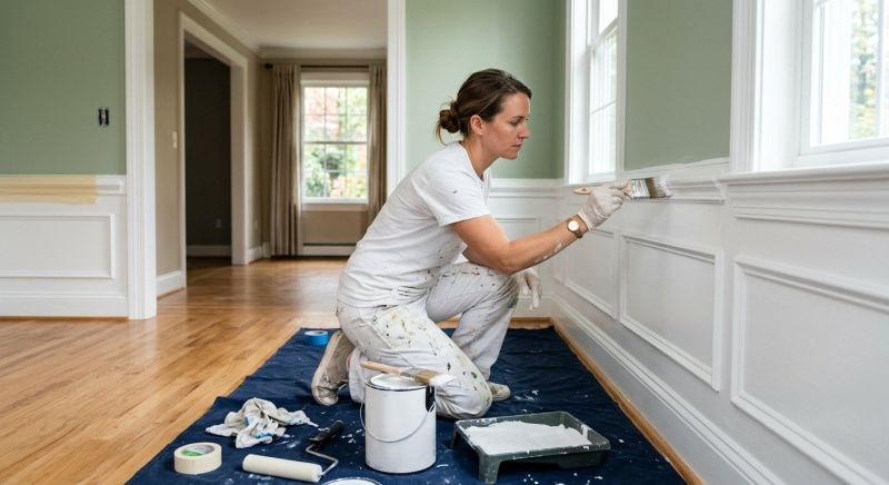 Wainscoting Painting in Waco, TX