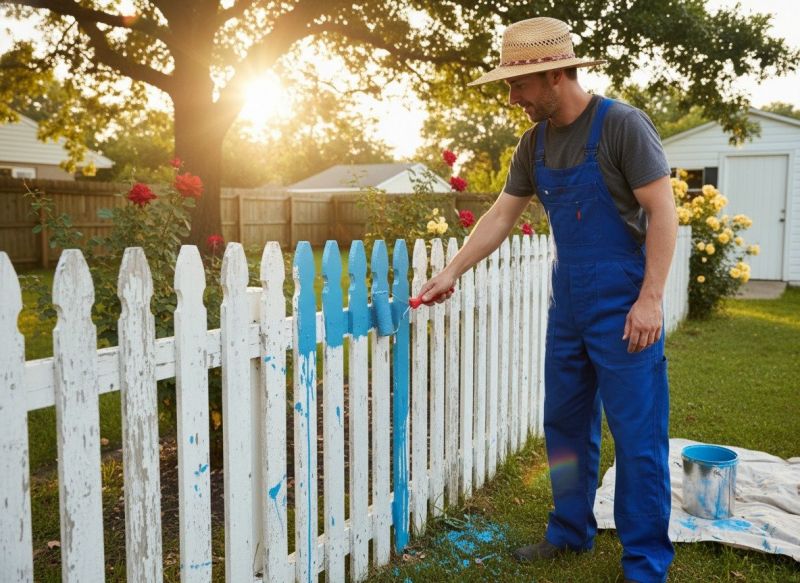 Wire Fence Painting in Waco, TX