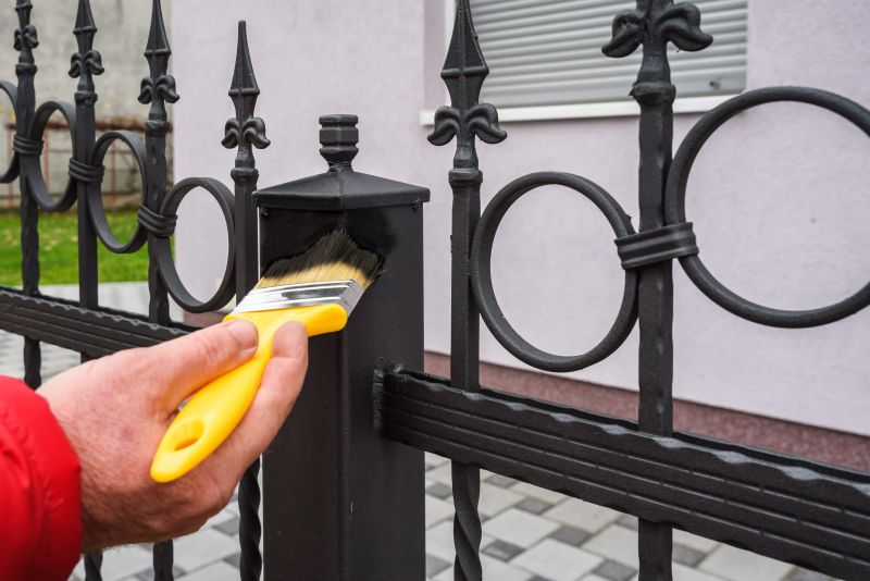 Wrought Iron Fence Painting in Waco, TX