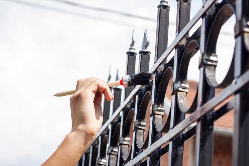 Wrought Iron Fence Painting