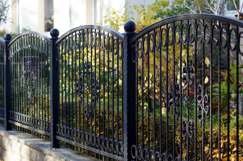Decorative Fence in a Garden Setting