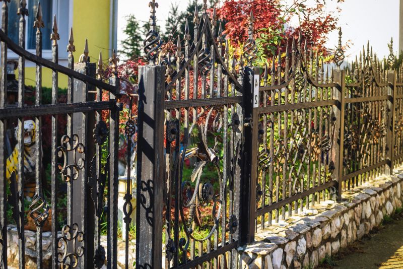Colorful Iron Fence Designs